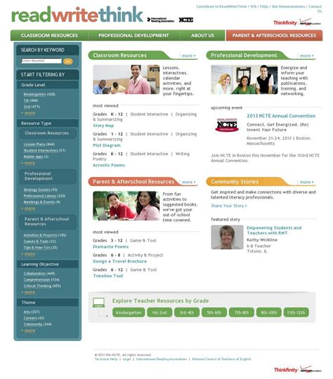 ReadWriteThink is a website that has a wide range of lesson plans to ...