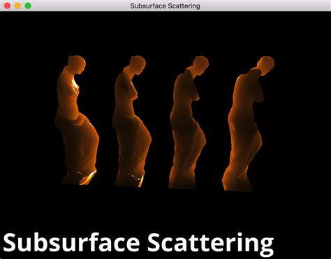 Subsurface Scattering Tutorial 的图像结果