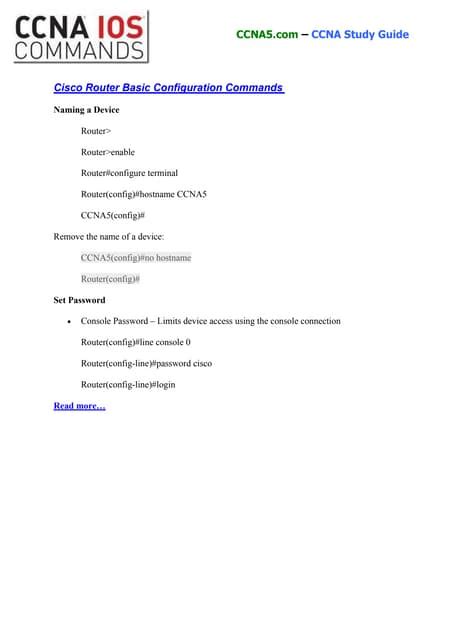 Cisco Router Commands 的图像结果