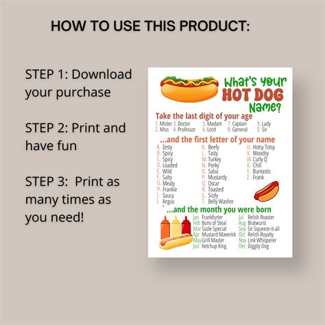 Funny Names For A Hot Dog