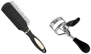 Buy Vega Flat Brush with Black and Gold Colored Handle and Black ...