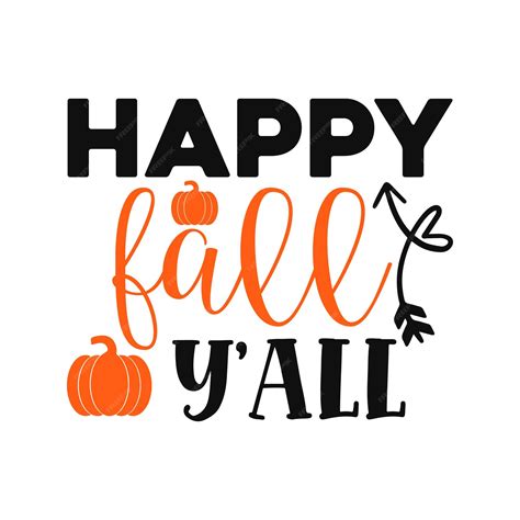 Premium Vector | Happy fall yall