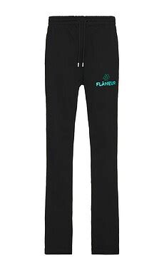 FLANEUR Flower Doodle Sweatpants in Black | REVOLVE