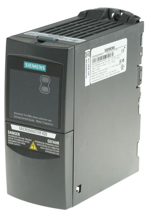 6SL3210-5BE13-7UV1 Siemens | Siemens Inverter Drive, 0.37 kW, 3 Phase ...