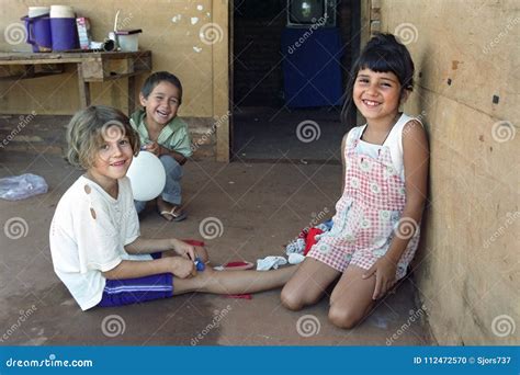 Children Playing in Paraguayan Shanty Slum Editorial Image - Image of housing, american: 112472570