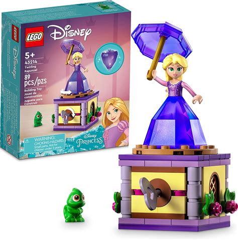 LEGO Disney Princess Twirling Rapunzel 43214 Building Toy with Diamond ...