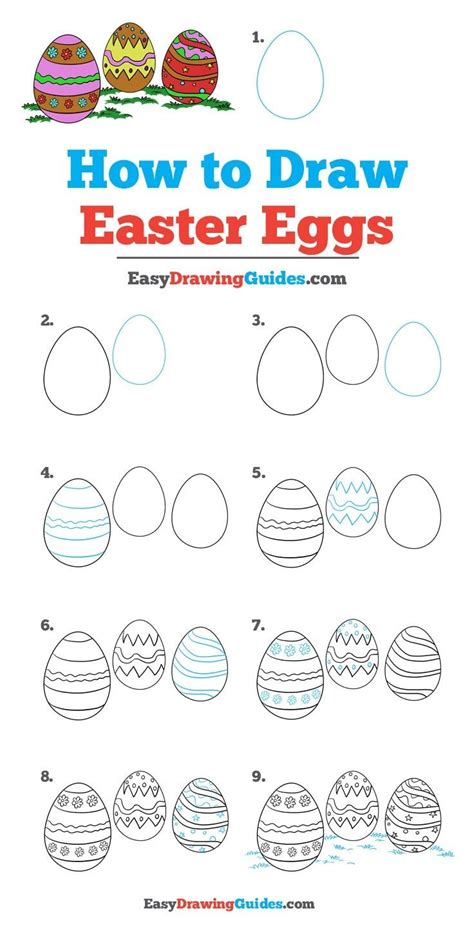 How to Draw Easter Eggs - Really Easy Drawing Tutorial