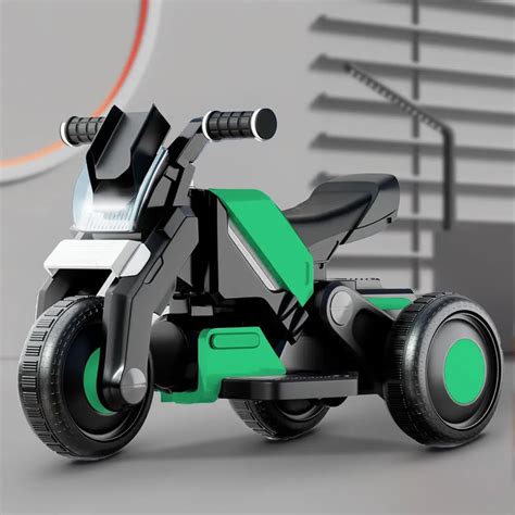 StarAndDaisy Electric Ride-On Bike for Kids with USB Green