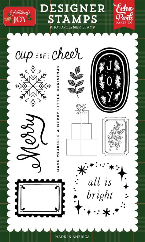 Echo Park > Joyful Sprigs Stamp Set - Christmas Joy - Echo Park: A ...