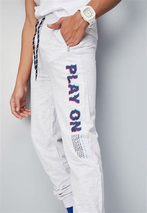 Buy Boys Full Length Knit Joggers with Placement Print Online at just ...