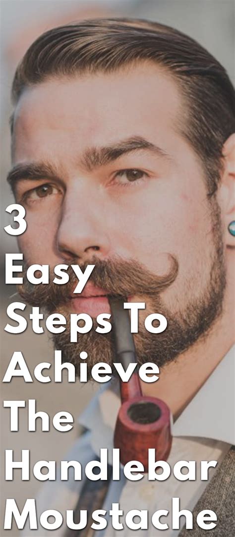 Handlebar Moustache-3 easy steps to achieve the handlebar moustache