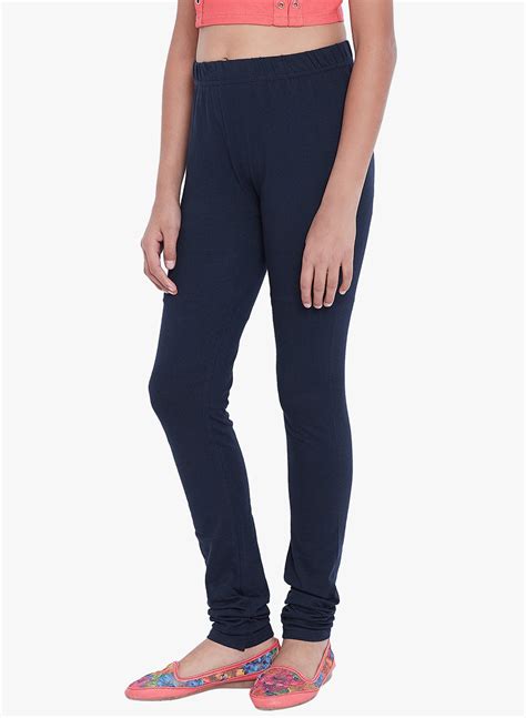 Navy Blue Leggings with Elasticated Waistband | leggings for girls ...
