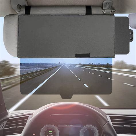 EcoNour Polarized Sun Visor Extender for Car | Anti-Glare Car Visor Extension for Sun Blocker ...