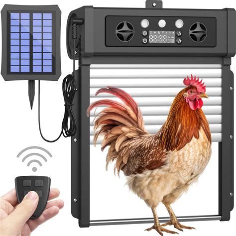 Lobeline Automatic Chicken Coop Door, Solar Powered Chicken India | Ubuy