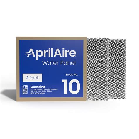 Aprilaire 10 Water Panel 2 Pack for Humidifier Models 110, 220, 500 ...