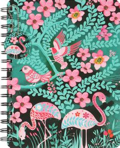 Doodle Birds Of Paradise Wiro Notebook with Bookmark Dangler & Two ...