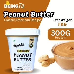Being Fit High Protein American Peanut Butter Crunchy Cholesterol Free ...