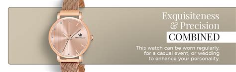 Buy CRESTELLO Women's Rose Gold Plated Mesh Chain Analog Watch (CR ...