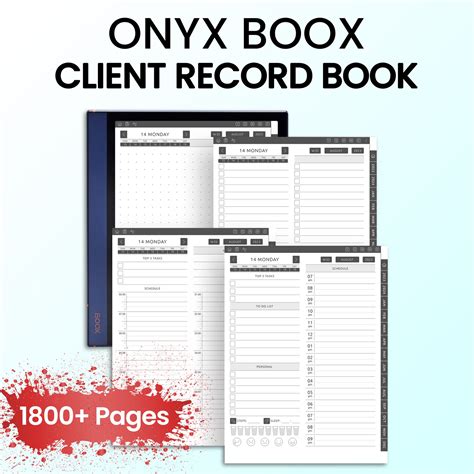Onyx Boox Client Record Book Planners Template – CreativeRino