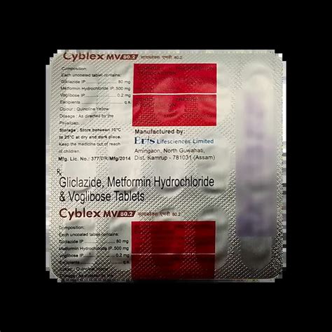 CYBLEX MV 80.2MG TABLET 15'S Price, Uses, Side Effects & Substitutes ...