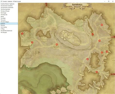 FFXIV All Shadowbringers Aether Currents Locations