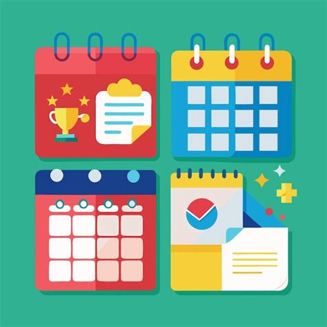 Calendar Clip Art Vector Illustration Design | Premium AI-generated vector