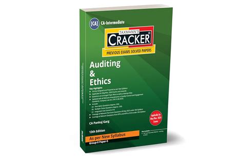 Buy Taxmann's CRACKER for Auditing & Ethics (Paper 5 | Auditing ...