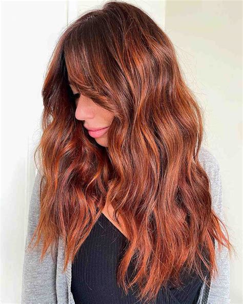 Copper Brown Hair Color With Highlights