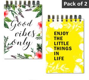 Art Bundle A5 size spiral binding notepad A5 Note Pad unruled 120 Pages ...