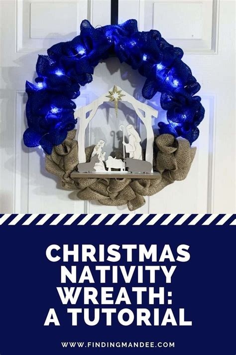 Nativity Wreath DIY 的图像结果