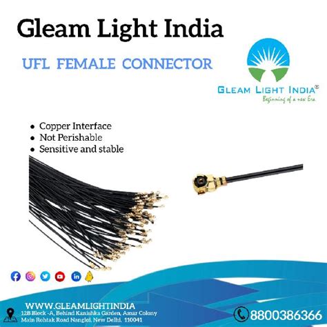 UFL Female Connector, for Computer, Laptop, Mobile Phone, Tablet ...