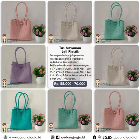 Jual TAS ANYAM – TAS ANYAM JALI – TAS ANYAMAN PLASTIK KERANJANG BELANJA ...