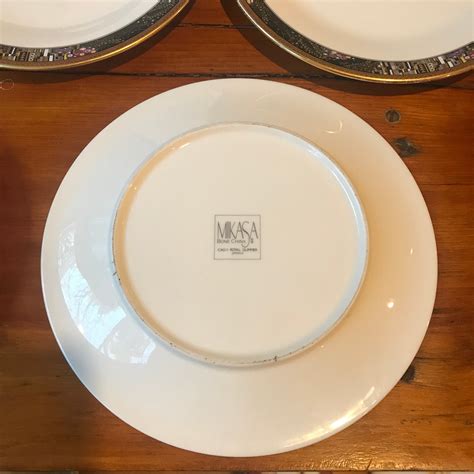 Set of 6 Vintage Mikasa Fine Bone China Japan Side Plates in royal ...