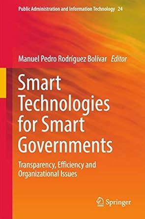 Buy Smart Technologies for Smart Governments Book Online at Low Prices ...