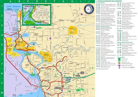 Niagara Falls area tourist map