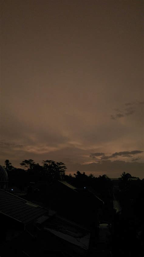 Dark and Cloudy Night Sky