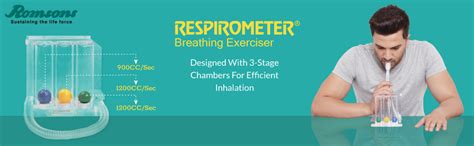 Romsons Respirometer Spirometer Deep Breathing and Lung Exerciser ...