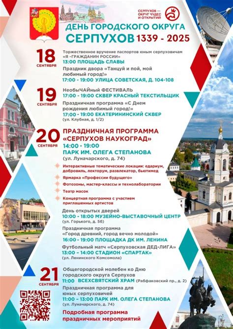 День города в Серпухове 2025. Афиша мероприятий — serpuhof.ru