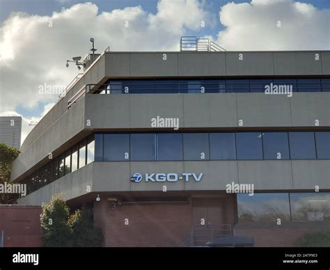Facade of headquarters of local television station kgo tv hi-res stock ...
