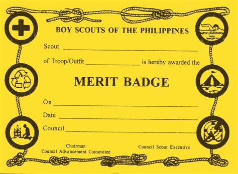 Scout Merit Badges Worksheets