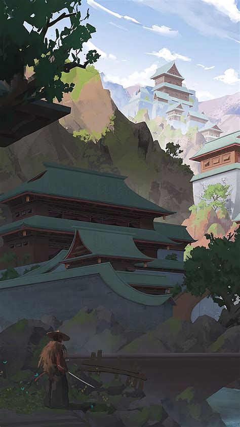 Download wallpaper 1350x2400 people, silhouette, buildings, art iphone ...