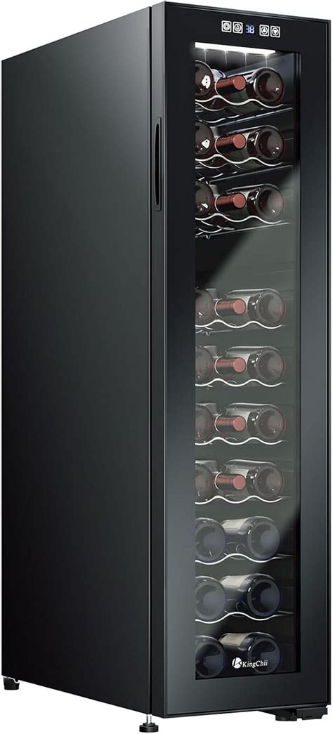 KingChii 6 Bottle Thermoelectric Wine Cooler Refrigerator Advanced ...