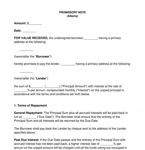 Image result for Bank Promissory Note