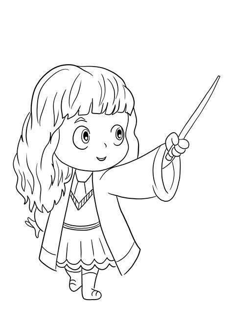 Harry Potter Ron Weasley And Hermione Granger Coloring Pages