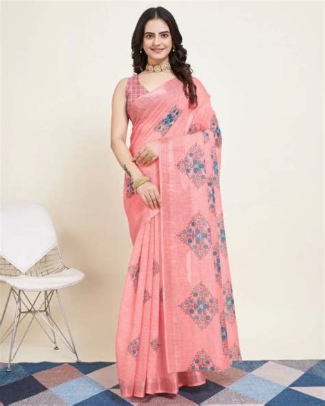 Linen Sarees (लिनन साड़ी) - Buy Pure Linen Sarees online at Best Prices ...