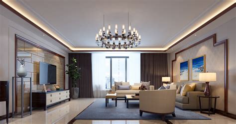 中式风格二居室102.8平米11万-翠城装修案例-北京房天下家居装修网