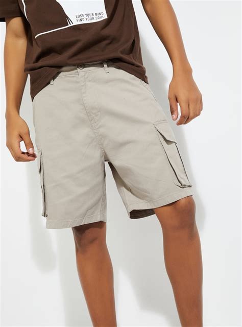 Buy URB_N Men Solid Cargo Shorts Online at just Rs. 999.0 ...