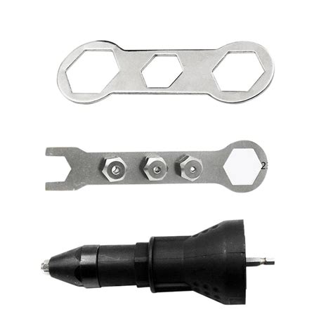 C2K Black 6.35mm Shank Electric Rivet Nut Gun Cordless Riveting Drill ...