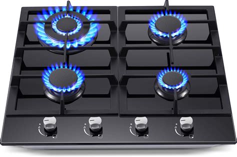 Amazon.com: 22″x20″ Built in Gas Cooktop 4 Burners Stainless Steel ...