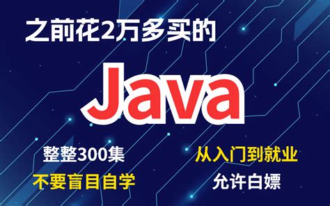 全套Java教程-300集完整版 零基础手把手教学 从入门到就业 - 哔哩哔哩